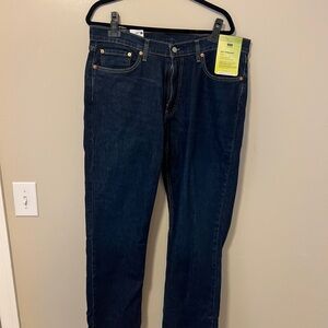Levi's Dark Blue Straight Jeans for Men